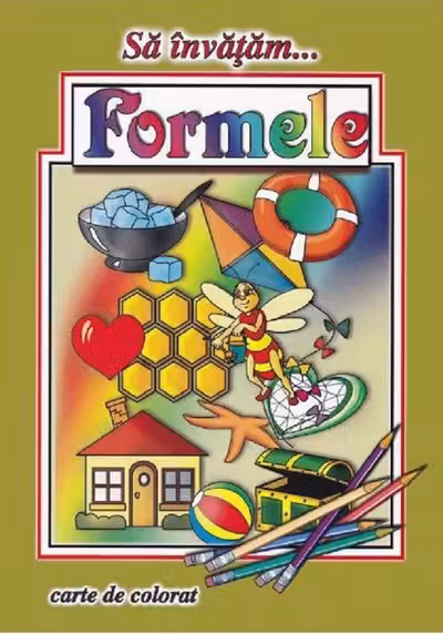 Să învățăm...formele. Carte de colorat