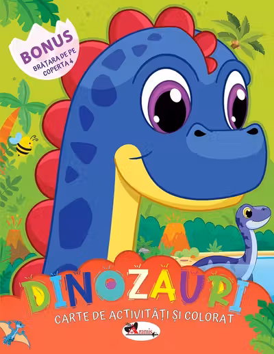 Dinozauri. Carte de colorat cu activitati