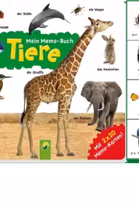 Mein Memo-Buch Tiere: Mit 2 x 20 Memo-Karten!