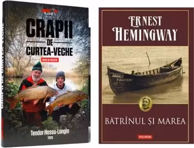 Pachet 2 carti: Batranul si marea si Crapii de Curtea-Veche - Ernest Hemingway, Teodor Hossu-Longin