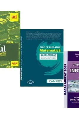 Pachet Bacalaureat 2026. Eseul. Varianta rapida de pregatire, Matematica filiera tehnologica: servicii, resurse si tehnic si Informatica clasele 11-12, intensiv Pascal C/C++ - Liliana Paicu, Marius Burtea, Susana Galatean