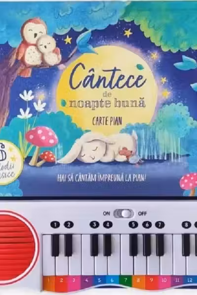 CANTECE DE NOAPTE BUNA. Carte pian (contine taxa verde)