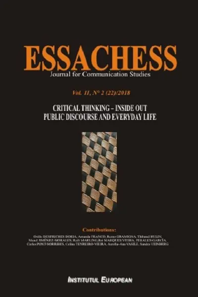 Revista Essachess Vol.2 Nr.2 (22) din 2018. Critical thinking