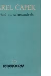 Razboi cu salamandrele - Roman