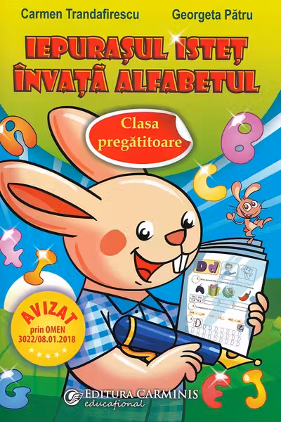 Iepurașul isteț învață alfabetul - Clasa pregătitoare
