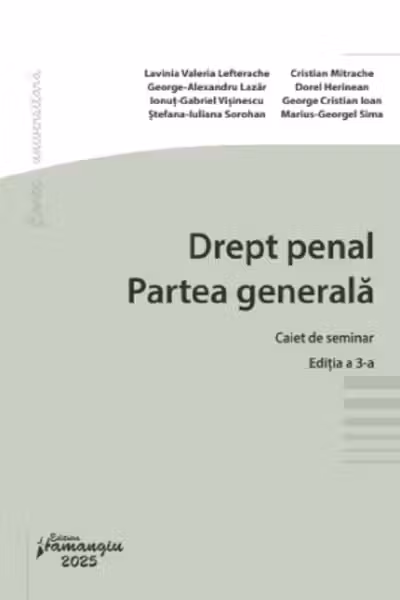 Drept penal. Partea generală. Caiet de seminar Ed.3
