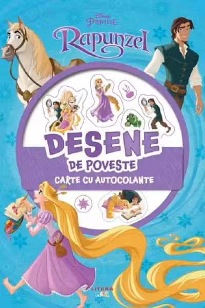 DISNEY. PRINTESE. RAPUNZEL. DESENE DE POVESTE. Carte cu autocolante