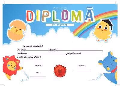 Diploma de absolvire a clasei I (DZC01)