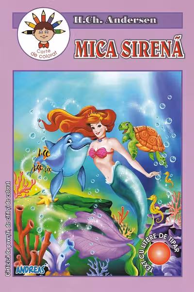 Mica sirena. Carte de colorat