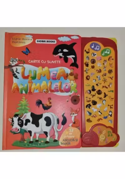 Lumea animalelor. Carte cu 52 sunete