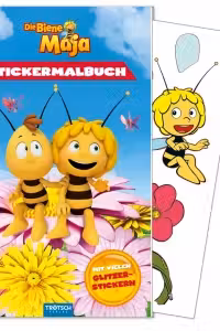 Die Biene Maja Stickermalbuch. Carte de colorat cu abtibilduri Albinuta Maya