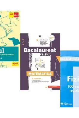 Pachet Bacalaureat 2026. Eseul. Literatura Romana. Pregatire individuala pentru proba scrisa, Matematica M_Mate-Info si Fizica 100 variante rezolvate - Liliana Paicu, Gheorghe Iurea, Doru Badiu