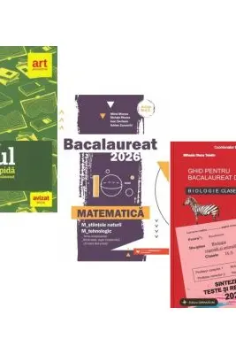 Pachet Bacalaureat 2026. Eseul. Varianta rapida de pregatire, Matematica M-stiintele-naturii si M-tehnologic si Biologie clasele 9-10 - Liliana Paicu, Mihai Monea, Stelica Ene
