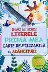 Invat sa scriu literele. Prima mea carte reutilizabila cu adancituri