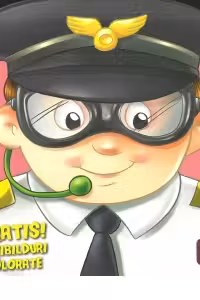 Meserii. Lipeste si coloreaza: Pilot + abtibilduri colorate