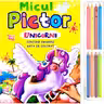 Micul pictor - unicorni - Set 8 creioane