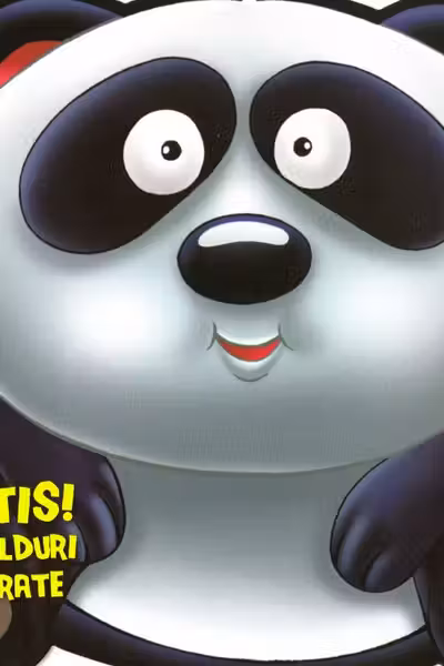 Ursul panda. Abțibilduri colorate