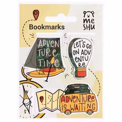 Закладки магнитные для книг 3шт. Adventure