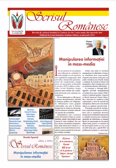 Revista Scrisul Românesc Nr.10 din 2022