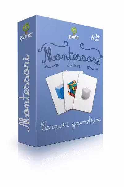 Carti de joc Montessori - Corpuri geometrice