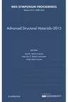 Advanced Structural Materials - 2015: Volume 1812 - Jose M. Herrera Ramirez, Francisco C. Robles-Hernandez, Jorge Lopez-Cuevas