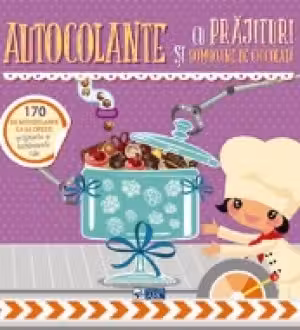 Autocolante cu prajituri si bomboane de ciocolata.