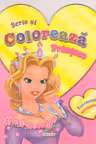 Scrie si coloreaza printese - roz