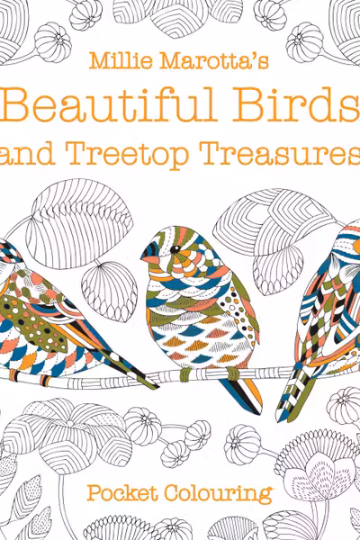 Millie Marotta's Beautiful Birds and Treetop Treasures Pocket Colouring