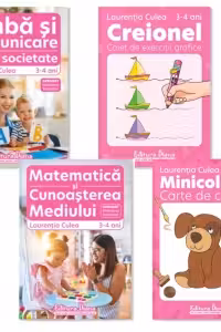 Pachet educational 3-4 ani, L. Culea (Set domenii + Carte de colorat + Creionel)