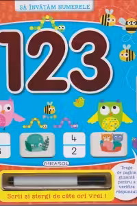 Sa invatam numerele: 1 2 3 - Scrii si stergi