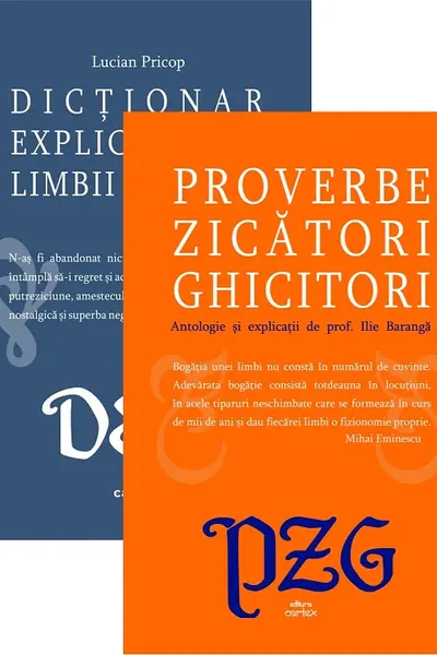Pachet 2 cărți: DEX + Proverbe, zicători, ghicitori