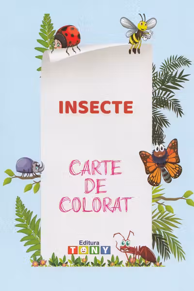 Insecte. Carte de colorat