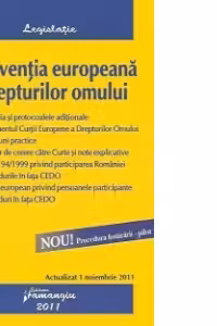 Conventia europeana a drepturilor omului - Actualizat 1 noiembrie 2011