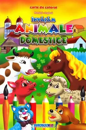 Învățăm animale domestice română-engleză B5