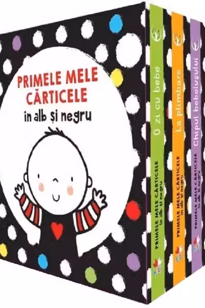 CUTIE. BEBE INVATA. PRIMELE MELE CARTICELE IN ALB SI NEGRU