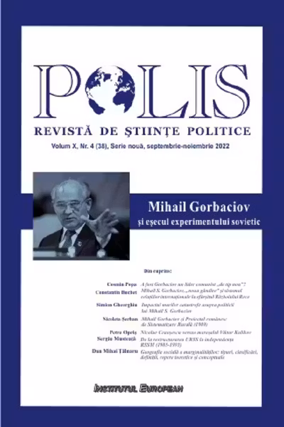 Polis Vol.10 Nr.4 (38) Serie nouă septembrie-noiembrie 2022. Revista de științe politice