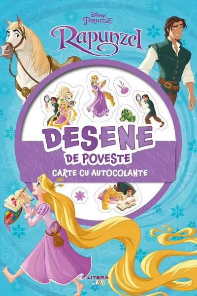 DISNEY. PRINTESE. RAPUNZEL. DESENE DE POVESTE. Carte cu autocolante