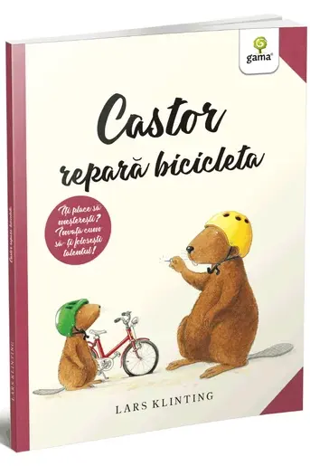 Castor repara bicicleta