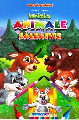 Învățăm animale sălbatice română-engleză B5