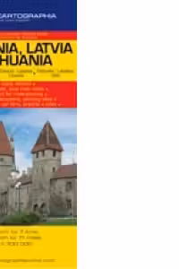 Harta rutiera Estonia, Letonia, Lituania