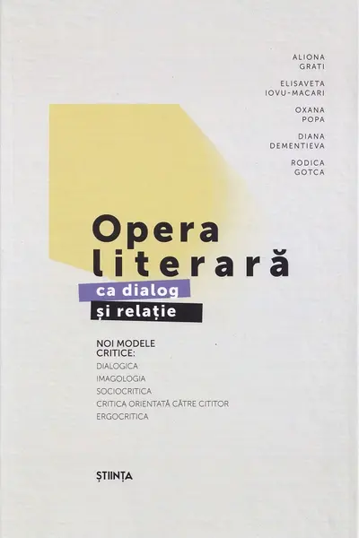 Opera literară ca dialog și relație. Noi modele critice Ed.2