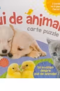 Pui de animale - carte puzzle