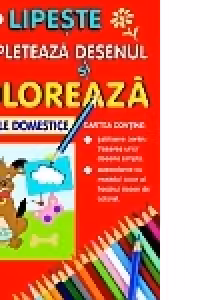 Completeaza desenul si coloreaza animale domestice
