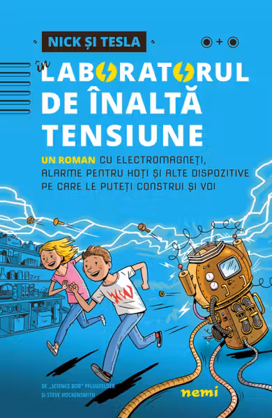 Nick și Tesla în laboratorul de înaltă tensiune
