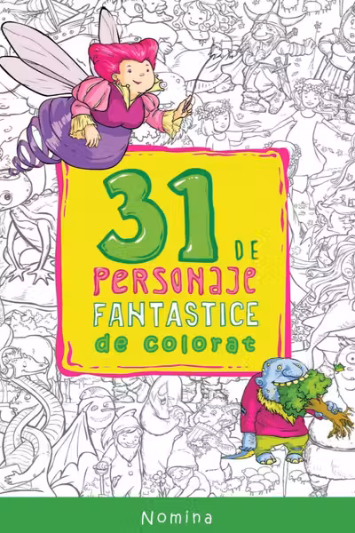 31 de personaje fantastice de colorat